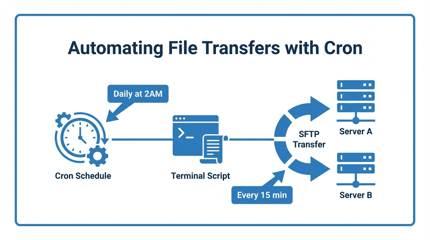 Automating File Transfers with Cron and SFTP