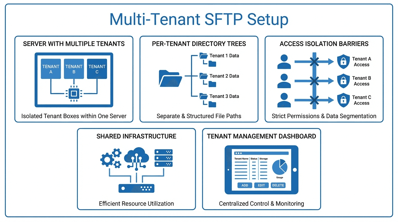 Multi-Tenant SFTP: Isolating Users and Data
